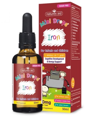 Natures Aid Iron Mini Drops 50ml